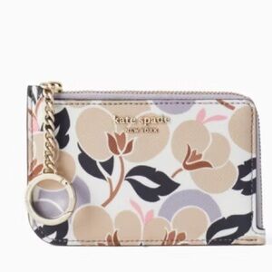 NWT Kate Spade Cameron Breezy Floral Medium L Zip Card Holder